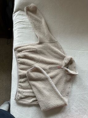 Old Navy Women’s Sherpa Quarter Zip Sweater